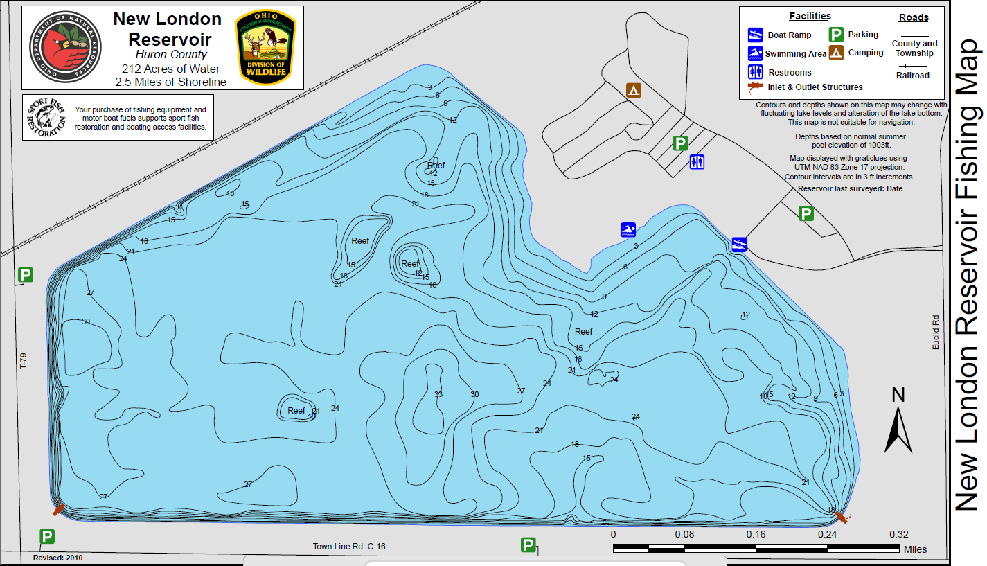 Reservoir Fishing Map